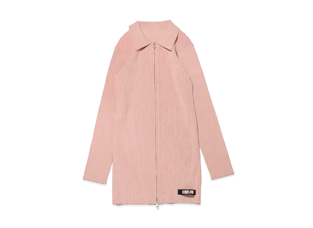 atmos pink ZIP Bicolor Rib Knit "Beige"