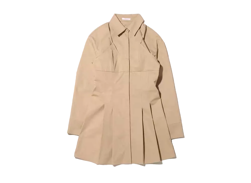 atmos pink x Chisato Yoshiki Layered Shirt Dress "Beige"