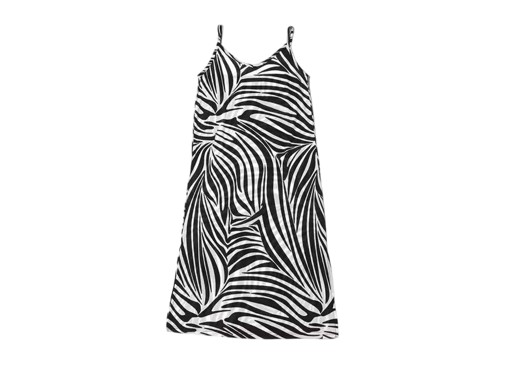 atmos pink Zebra Pattern Dress "Black"