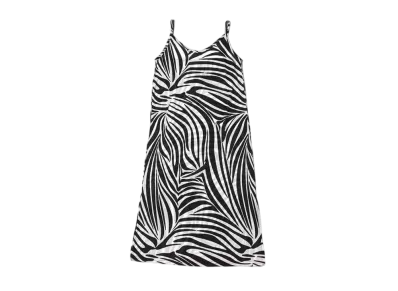 atmos pink Zebra Pattern Dress "Black"
