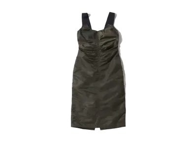 atmos pink Nylon Front Drawer Dress "Khaki"