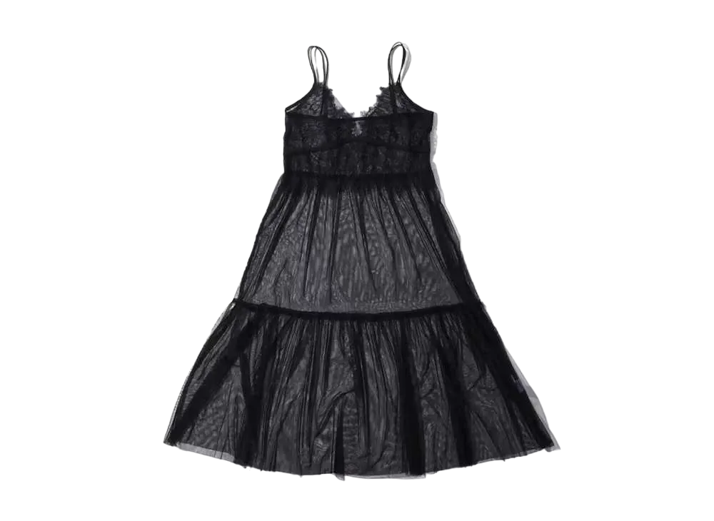 atmos pink Lace Dress "Black"