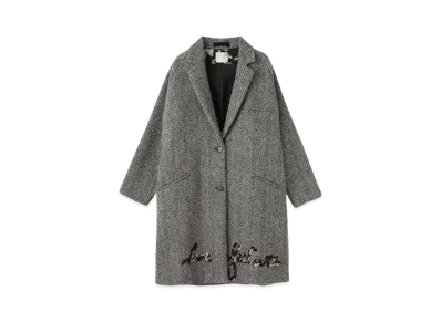 Ron Herman 15th Anniversary Forte Forte In Love with Future Wool Coat "Gray"