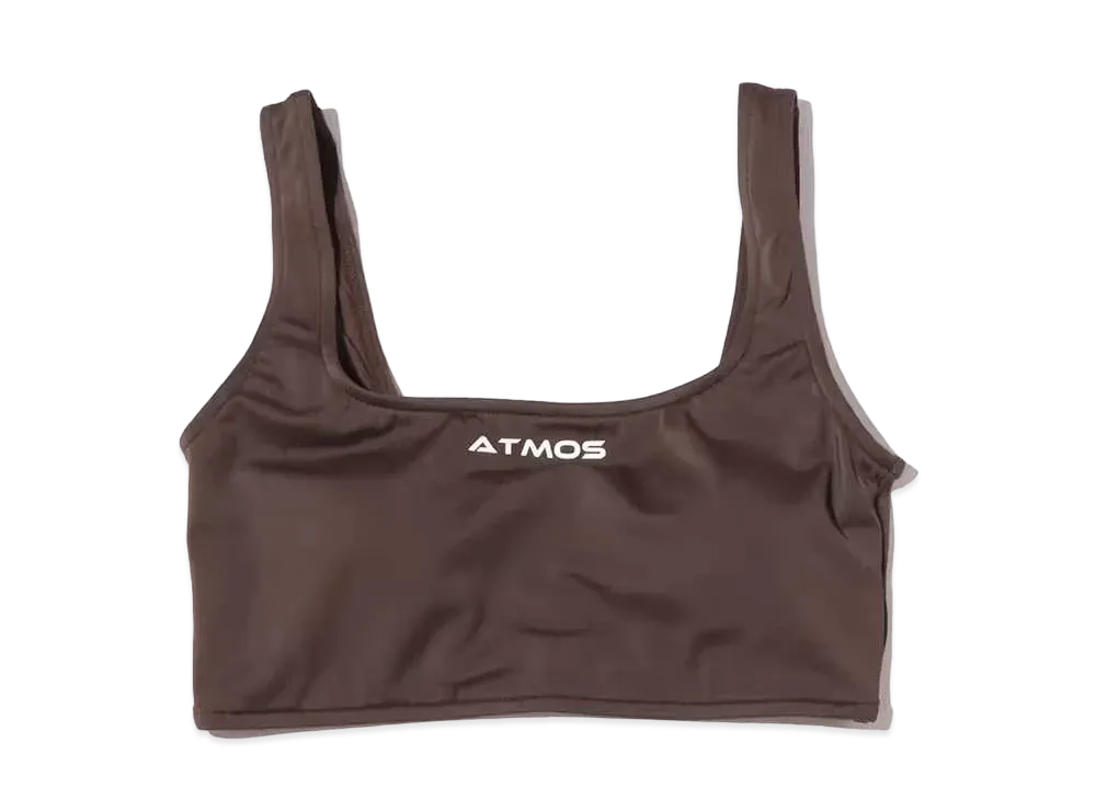 atmos pink x Guacamole Logo Tank Bra Top "Brown"