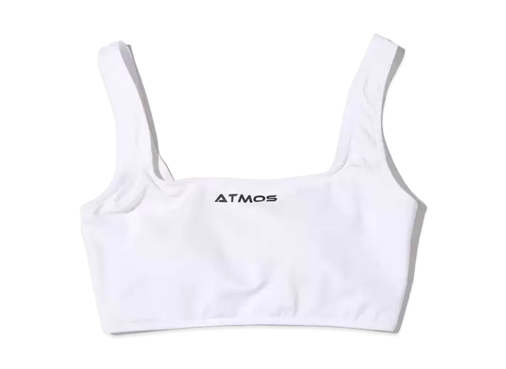 atmos pink x Guacamole Logo Tank Bra Top "White"