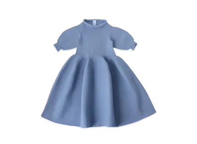 Ron Herman 15th Anniversary CFCL Pottery Kid Puff Sleeve Dress "Sax"