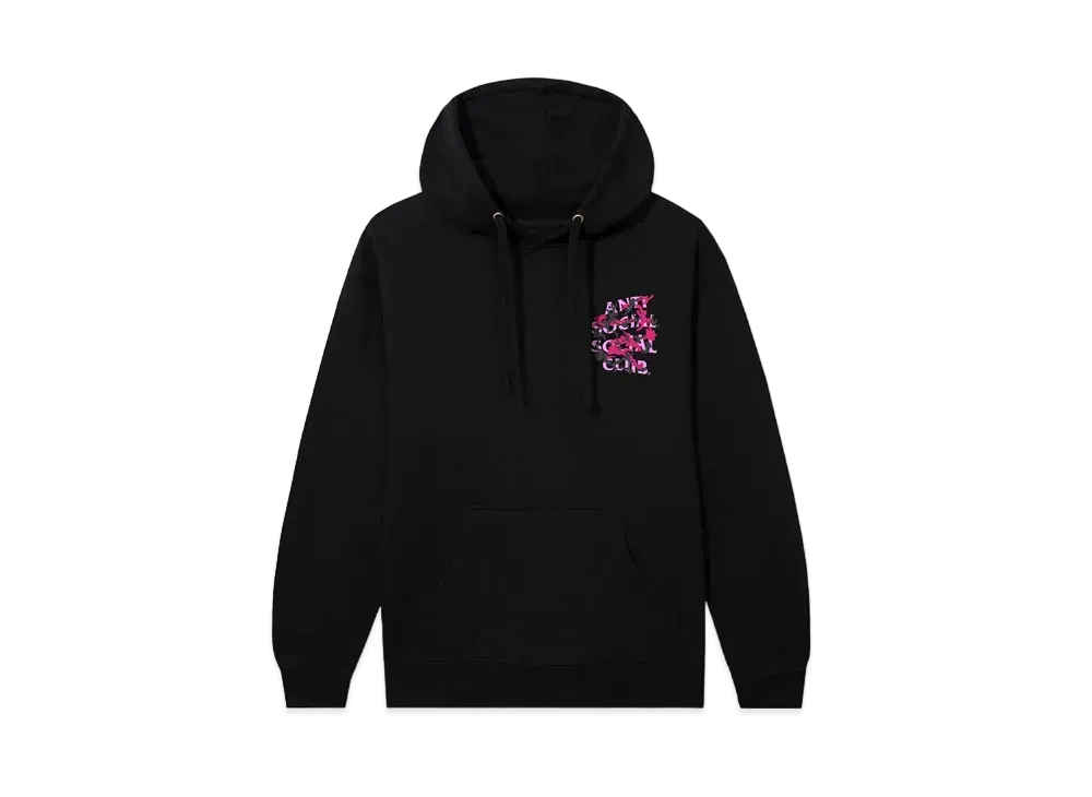 ANTI SOCIAL SOCIAL CLUB Destroying My Mind Reflective Hoodie "Black"