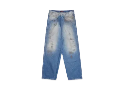 LU'U DAN KRIS KROSS JEANS "STAINED BLUE"