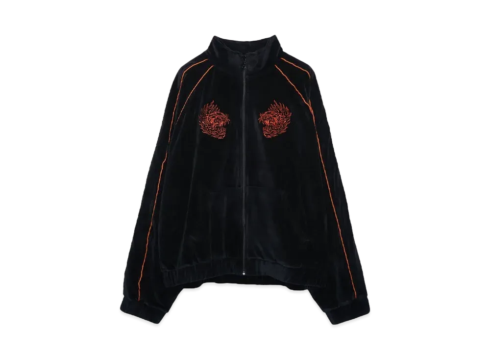 LU'U DAN SUPA-SLEAZE TRACK TOP "BLACK"