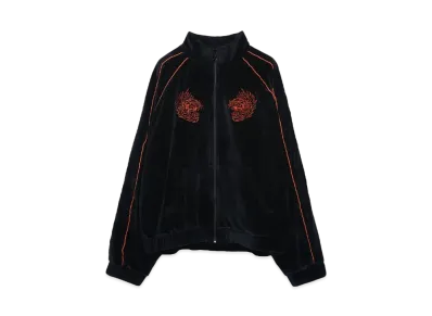 LU'U DAN SUPA-SLEAZE TRACK TOP "BLACK"