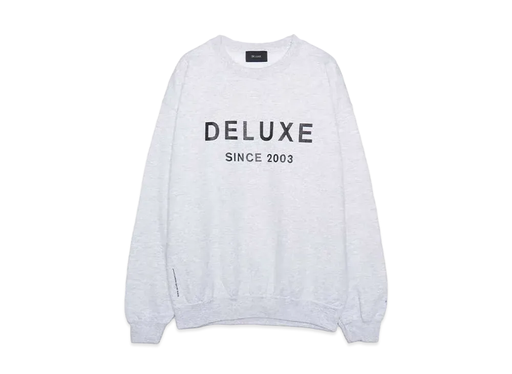 DELUXE DELUXE LOGO CREW "GRAY"