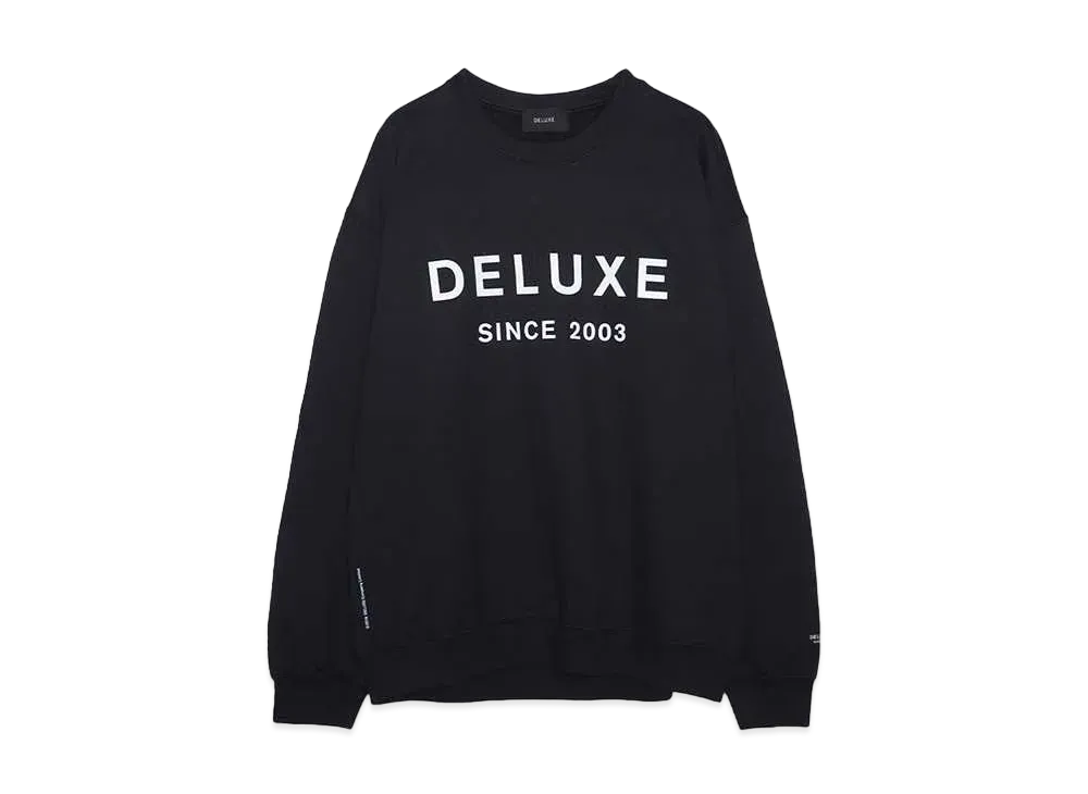 DELUXE DELUXE LOGO CREW "BLACK"