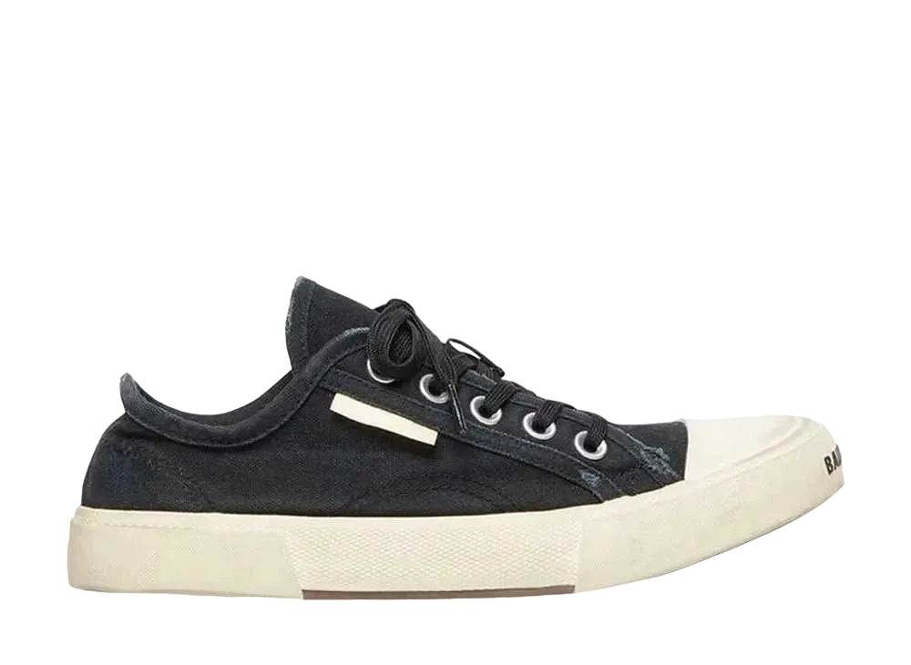 バレンシアガ パリス ロウ トップ スニーカー "ブラック"