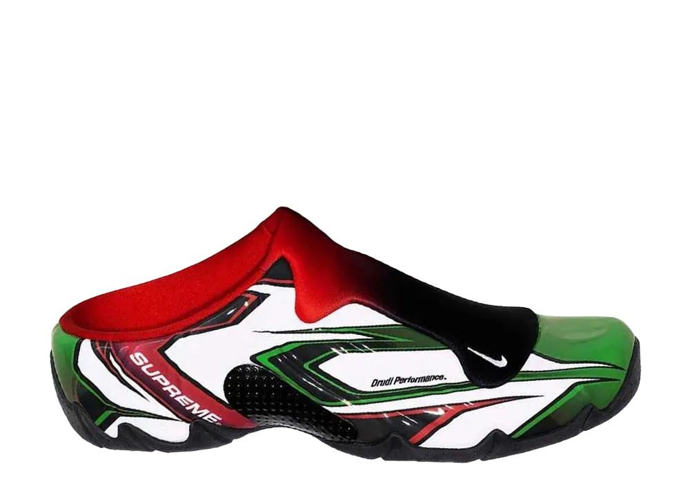 Supreme × Nike Clogposite SP "White/Red/Green"
