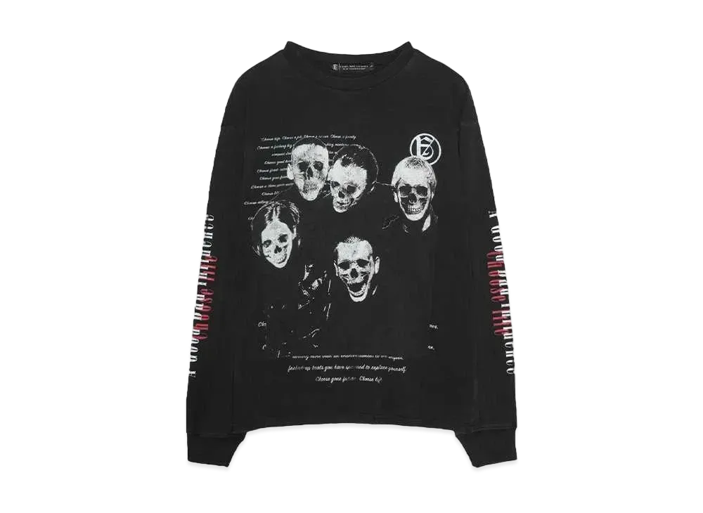 A GOOD BAD INFLUENCE Choose Life LONG SLEEVE T-SHIRT "BLACK"
