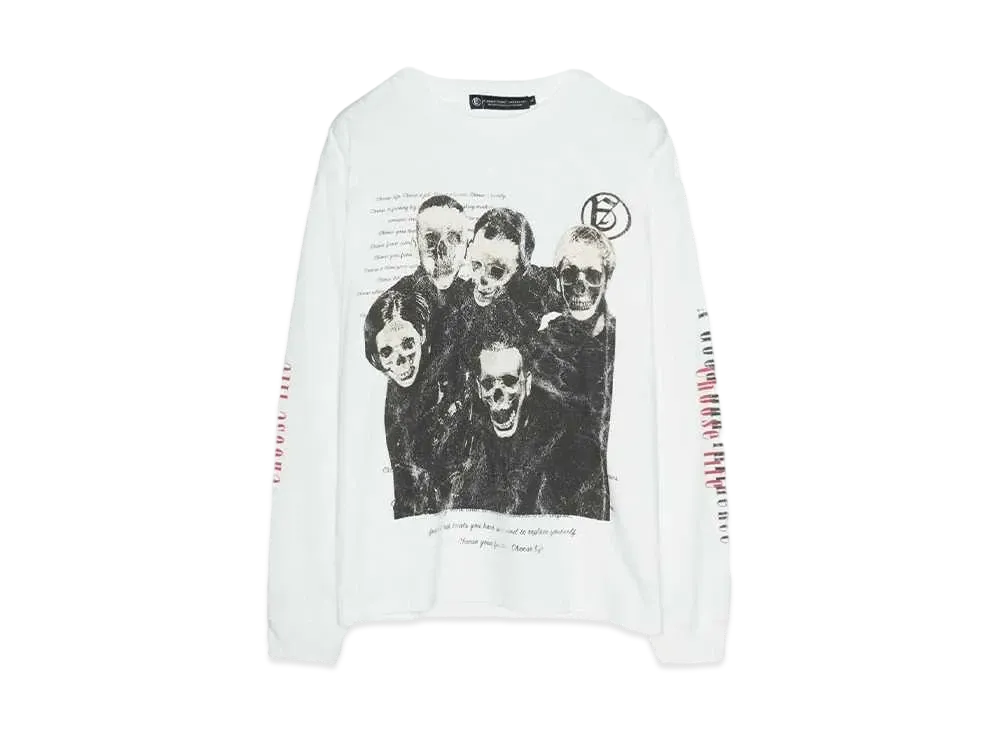 A GOOD BAD INFLUENCE Choose Life LONG SLEEVE T-SHIRT "WHITE"