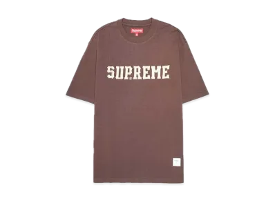 Supreme Twill Applique S/S Top "Brown"