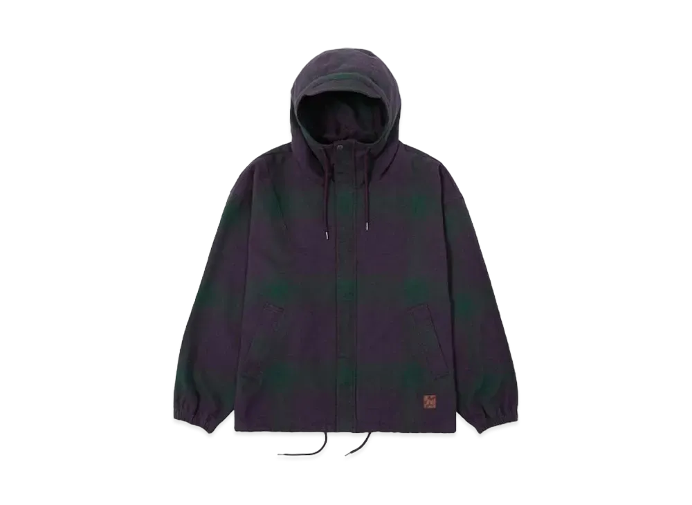 HUF Fall 24 H Star Hoodie Shacket "Raisin"