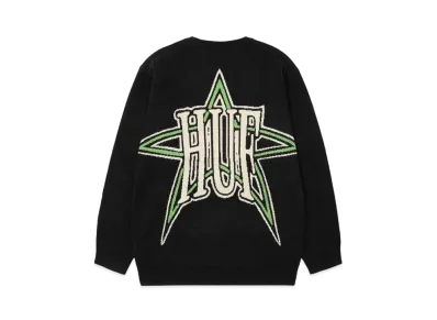 HUF Fall 24 Galactic Jacquard Sweater "Black"