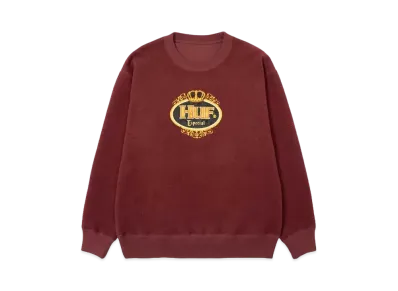 HUF Fall 24 Especial Inside Out Crew "Mahogany"