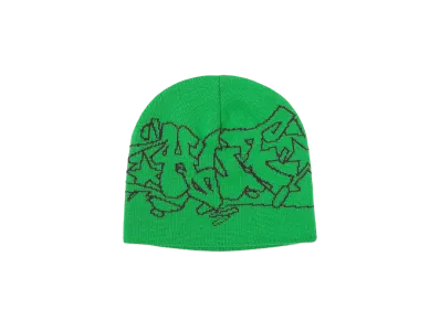 HUF Fall 24 Outlines Skull Beanie "Green"