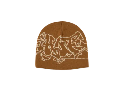HUF Fall 24 Outlines Skull Beanie "Russet"