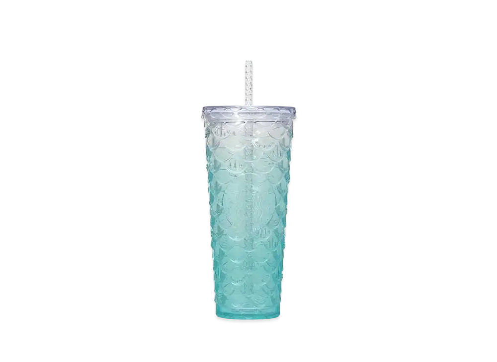 STARBUCKS Starbucks Anniversary 2024 Cold Cup Tumbler Siren Tail 710ml "Emerald Green"