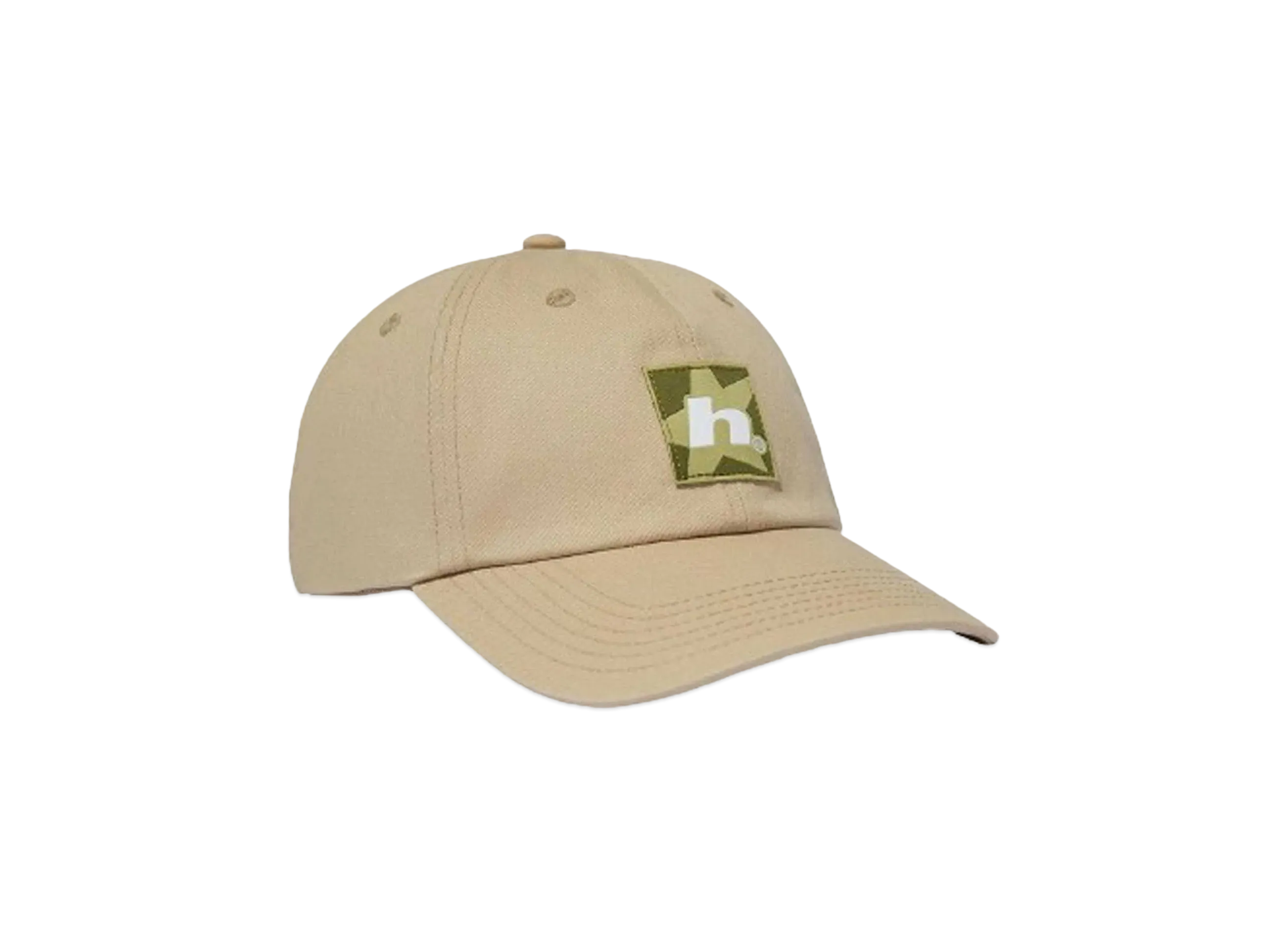HUF Fall 24 Star Box Logo 6 Panel CV Hat "Stone"