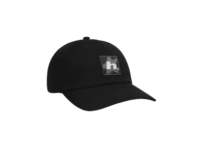 HUF Fall 24 Star Box Logo 6 Panel CV Hat "Black"