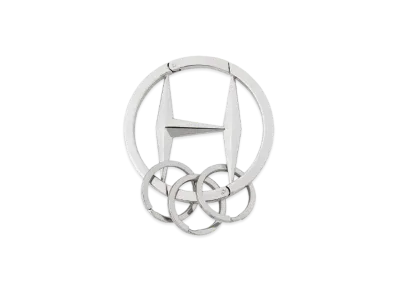 HUF Fall 24 Emblem Keychain "Silver"