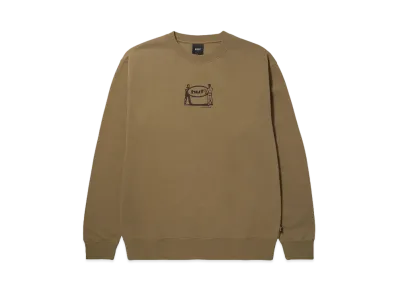HUF Fall 24 Relocation Crewneck "Mud"