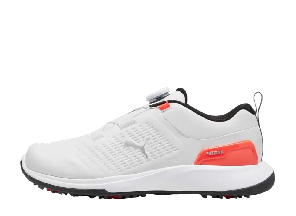 プーマ ゴルフ グリップフュージョン フレックス ディスク "フェザーグレー/レッドブラスト"