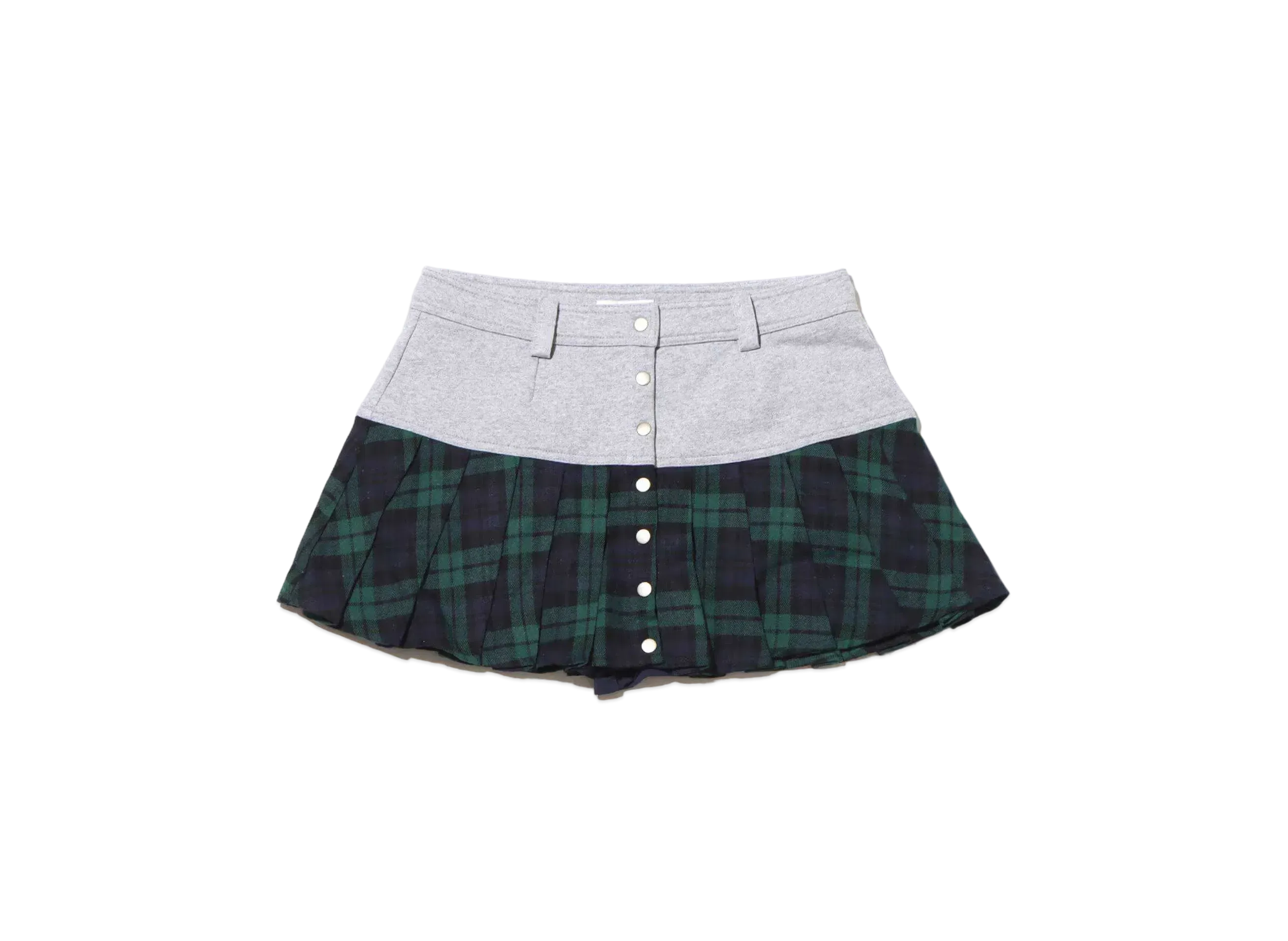 atmos pink Docked Pleated Miniskirt "Gray"