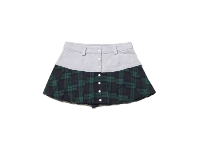 atmos pink Docked Pleated Miniskirt "Gray"