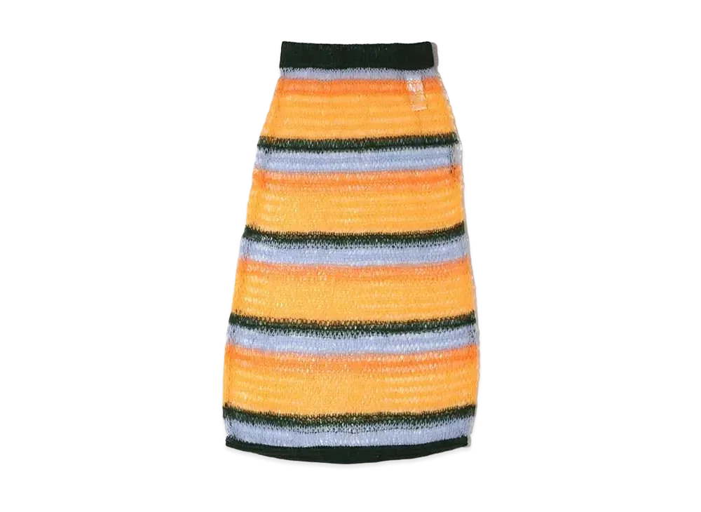 atmos pink Openwork Long Skirt "Orange"