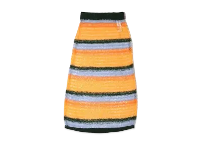 atmos pink Openwork Long Skirt "Orange"
