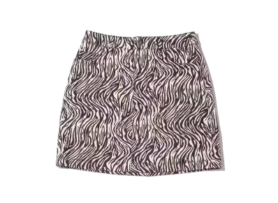 atmos pink Corduroy Bleach Pattern Miniskirt "White"