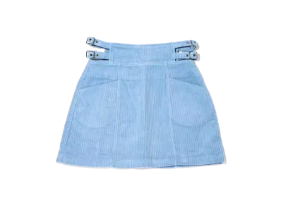 atmos pink Corduroy Side Belt Miniskirt "Blue"