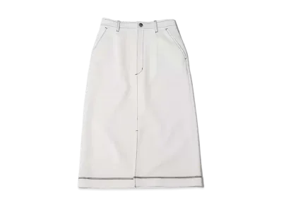 atmos pink Color Stitching Cardboard Tight Sk "White"