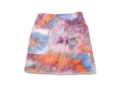 atmos pink Tie Dye Fleece Trapezoid Skirt "Mix"