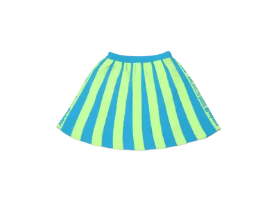 atmos pink Side Logo Knit Miniskirt "Blue/Mint"
