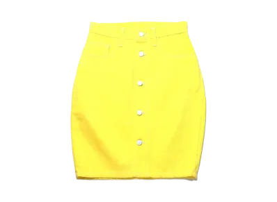 atmos pink Vivid Color Skirt "Yellow"