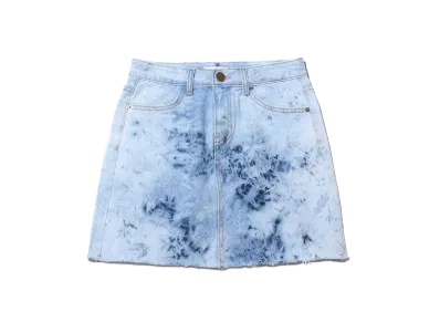 atmos pink Tie Dye Pattern Denim Mini Skirt "Blue"