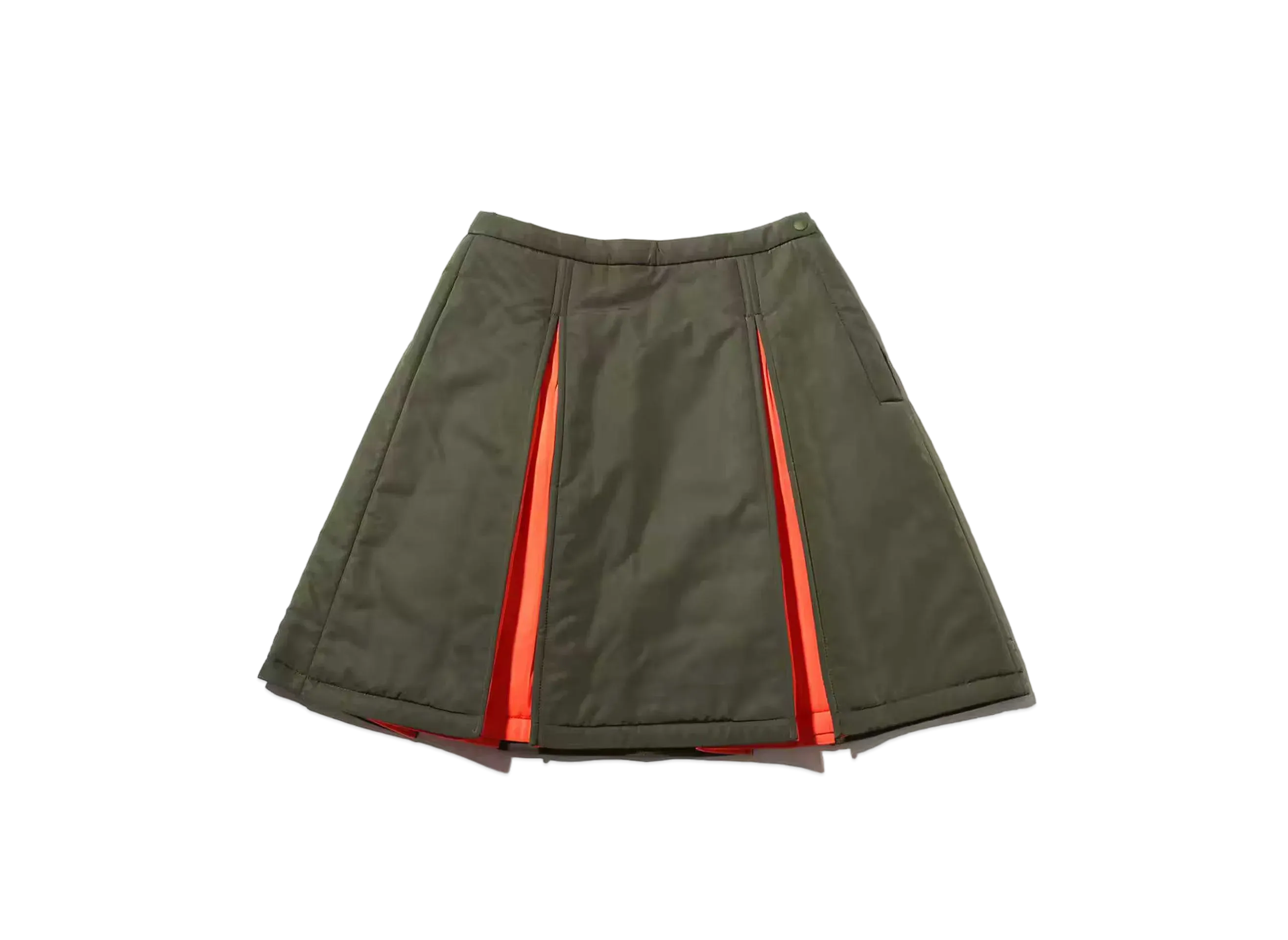 atmos pink Ma-1 Pleated Skirt "Khaki"