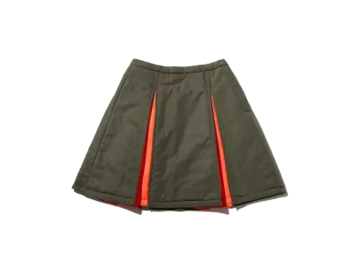 atmos pink Ma-1 Pleated Skirt "Khaki"