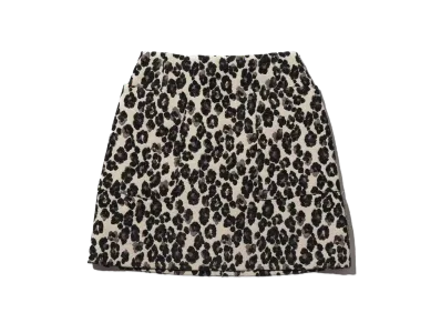 atmos pink Jacquard Pocket Trapezoid Miniskirt "Animal"