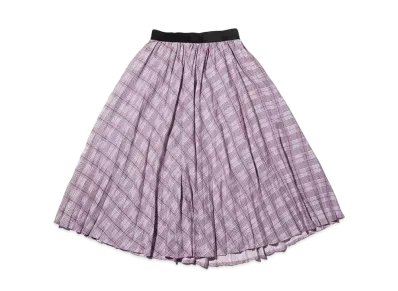 atmos pink Glen Check Pleated Skirt "Purple"