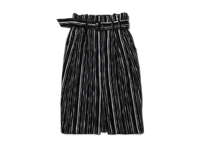 atmos pink Mall Jacquard Striped Tight Skirt "Black"