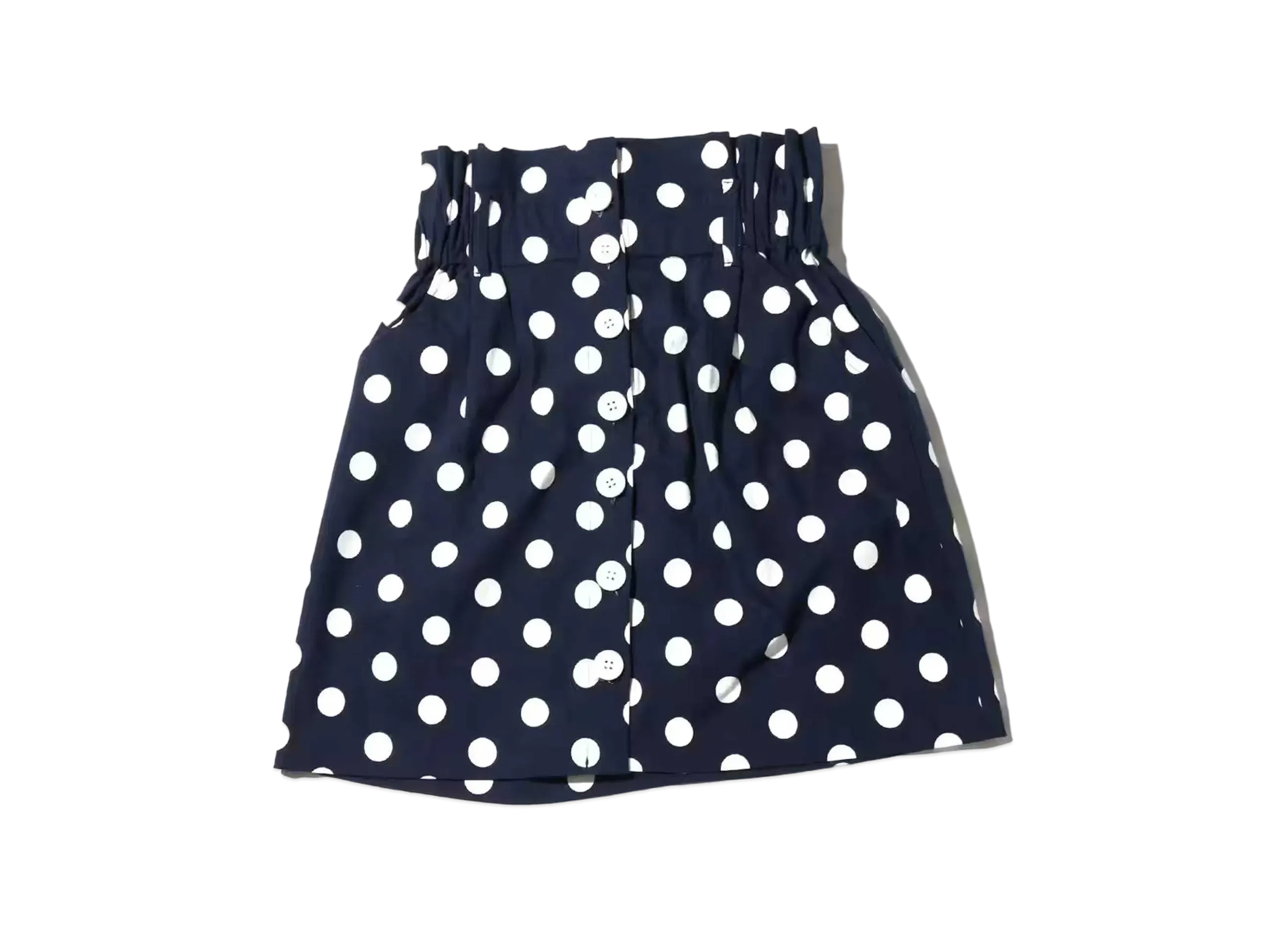 atmos pink High Waist Dot Miniskirt 2 Colors Available "Navy"