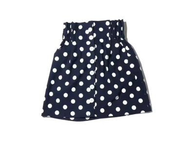 atmos pink High Waist Dot Miniskirt 2 Colors Available "Navy"